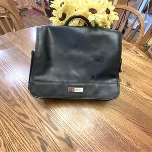 Rossetti black vinyl brief case